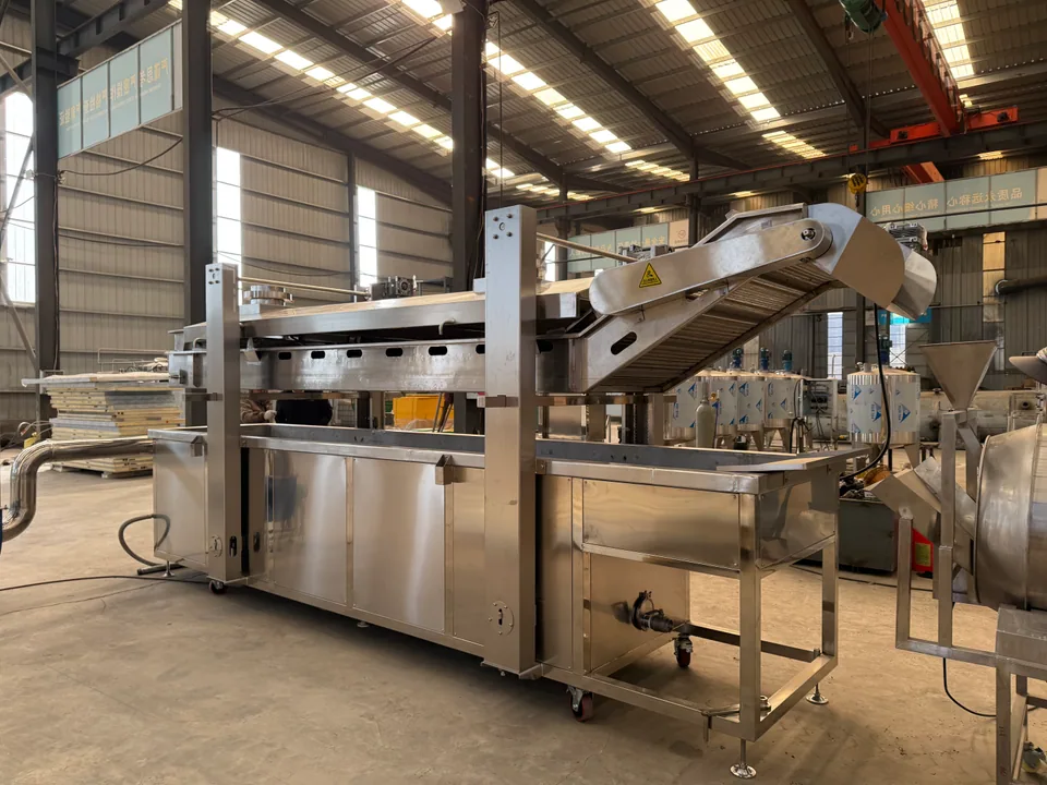 Hadof continuous fryer in the workshop